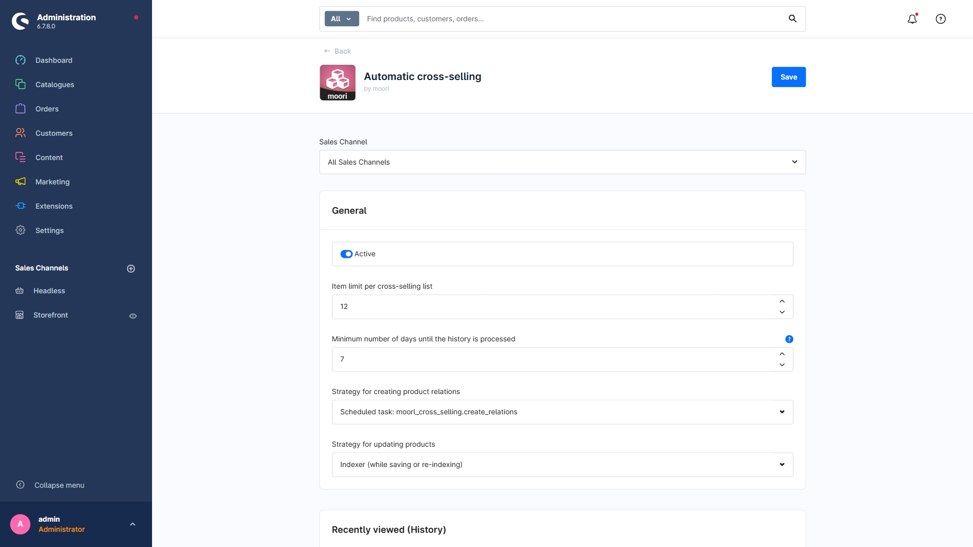 Plugin configuration