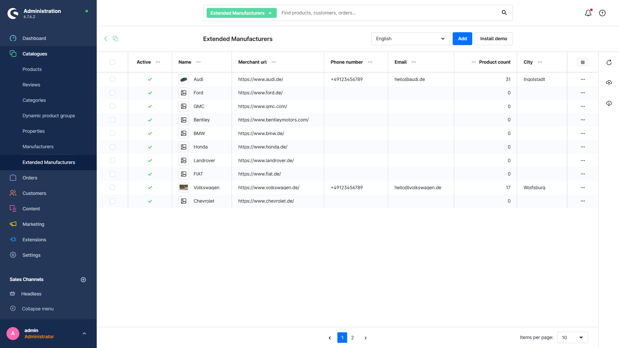 Allgemeine Übersicht