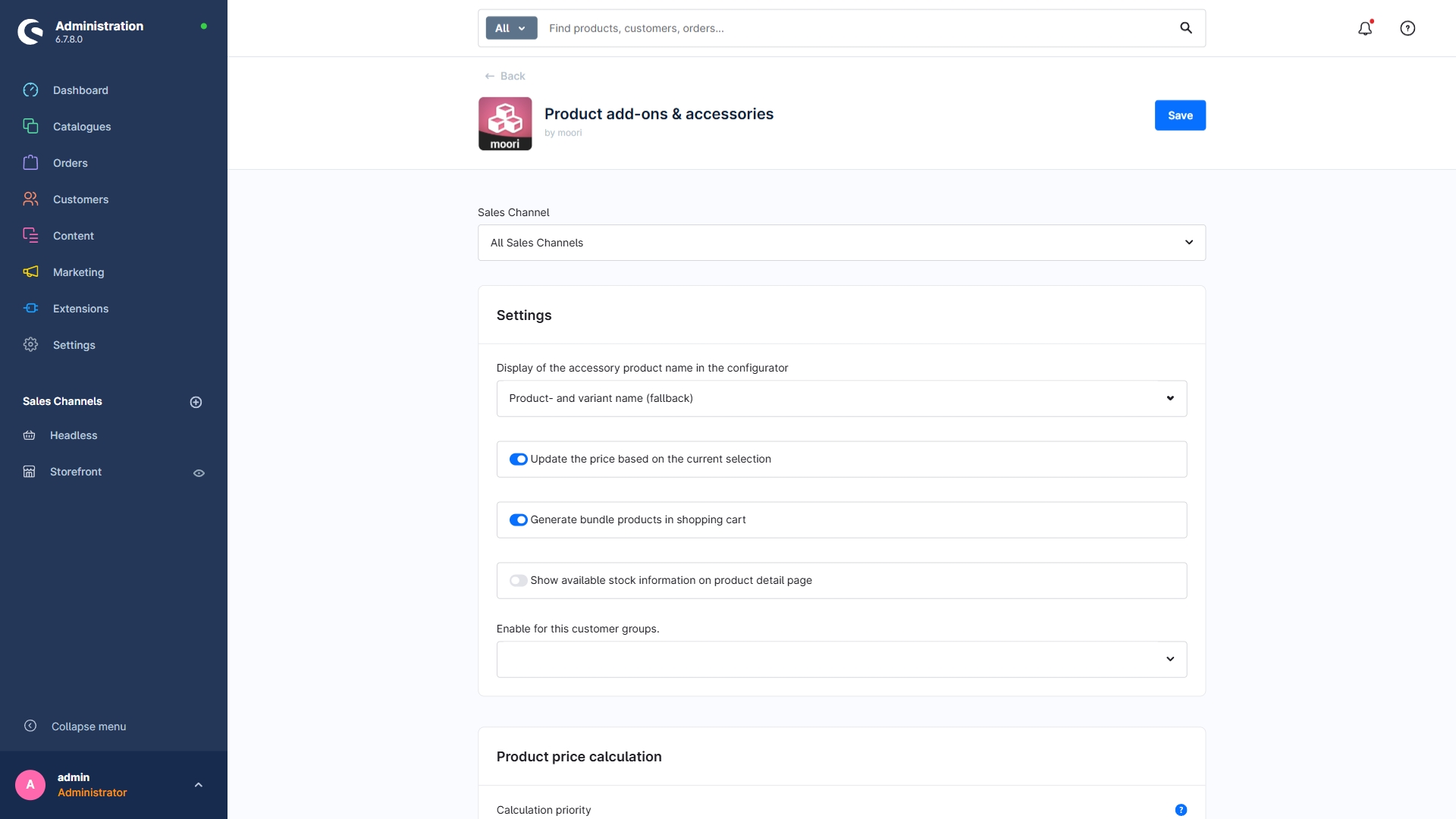 Plugin Konfiguration