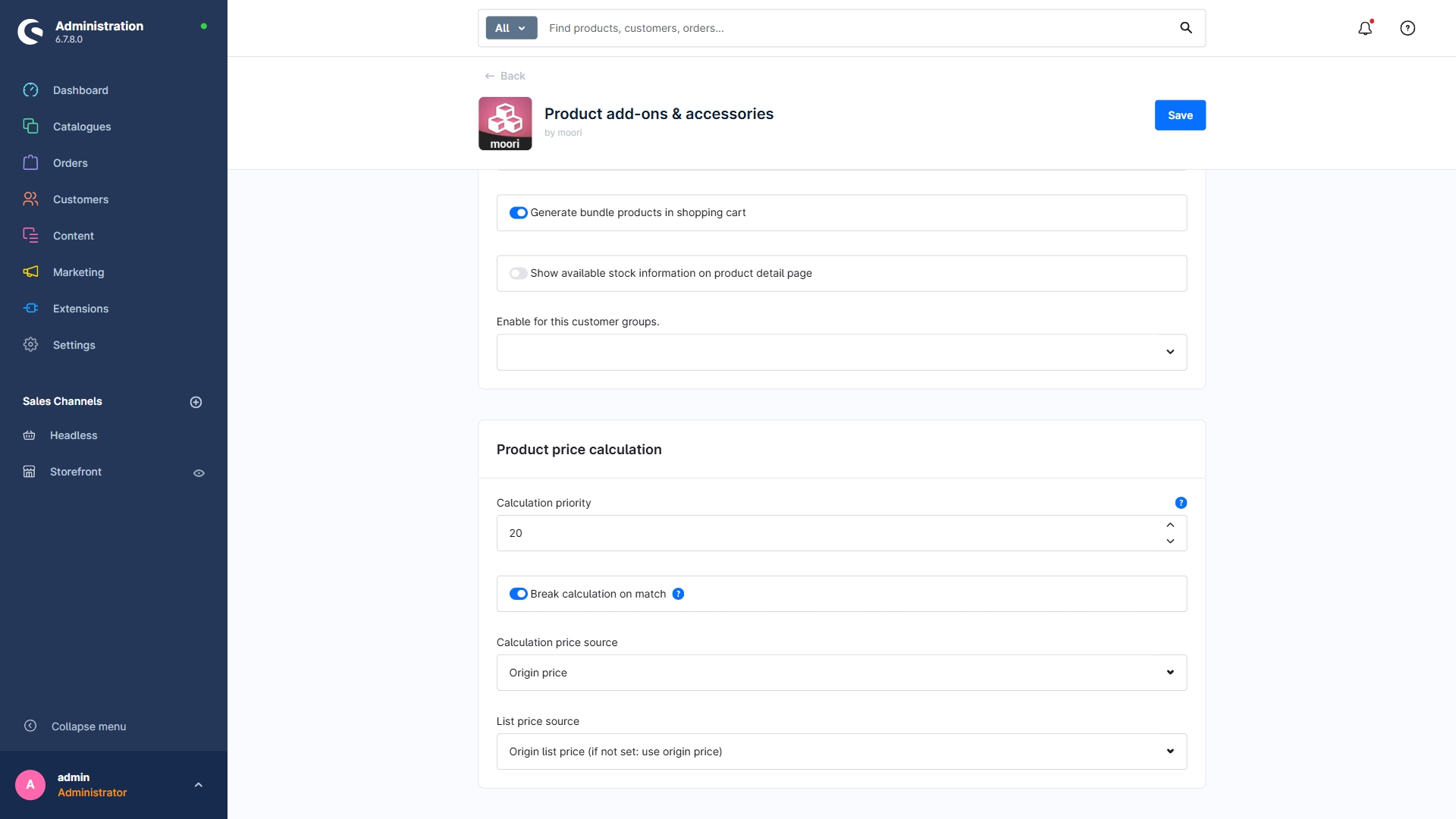 Plugin Konfiguration